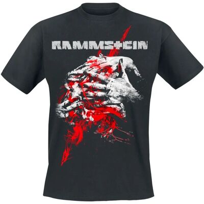 Rammstein Modell 270875 Kortermet T-Skjorte i Organisk Bomull - Menn - Svart Rammstein Modell 270875 Kortermet T-Skjorte i Organisk Bomull - Menn - Svart