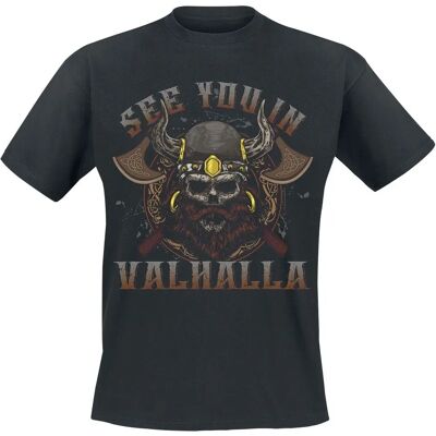 EMP See You In Valhalla Kurzarm T-Shirt - Unisex, Schwarz EMP See You In Valhalla Kurzarm T-Shirt - Unisex, Schwarz