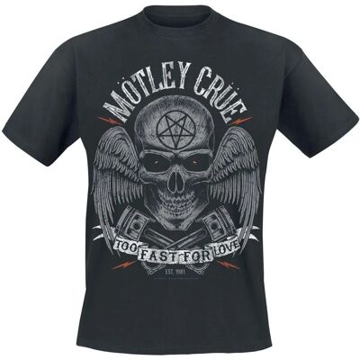 Mötley Crüe Svart T-Skjorte - Too Fast For Love Skully - Kortermet - Herre Mötley Crüe Svart T-Skjorte - Too Fast For Love Skully - Kortermet - Herre