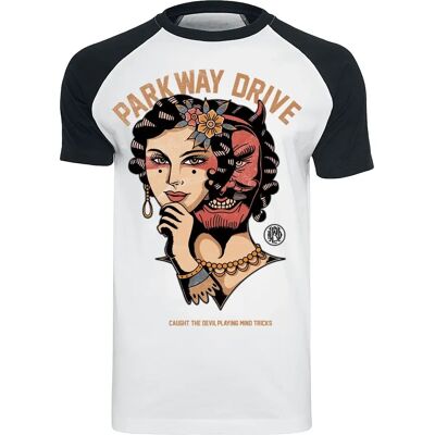 Parkway Drive Devil Tricks T-Shirt - Kurzarm - Schwarz/Weiß - T-Shirt Parkway Drive Devil Tricks T-Shirt - Kurzarm - Schwarz/Weiß - T-Shirt
