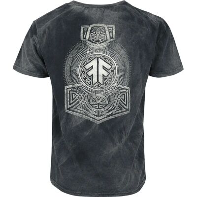 Amon Amarth The Way Of Vikings Kurzärmeliges T-Shirt - Herren - Grau Amon Amarth The Way Of Vikings Kurzärmeliges T-Shirt - Herren - Grau