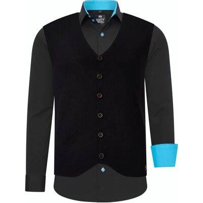 RUSTY NEAL Lange mouwen overhemd met vest - Casual RUSTY NEAL Lange mouwen overhemd met vest - Casual