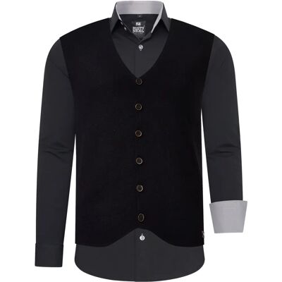 RUSTY NEAL XL Overhemd met Vest - Casual Langarm RUSTY NEAL XL Overhemd met Vest - Casual Langarm