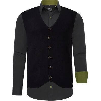 Rusty Neal Heren overhemd - 6XL, Zwart - Casual Rusty Neal Heren overhemd - 6XL, Zwart - Casual