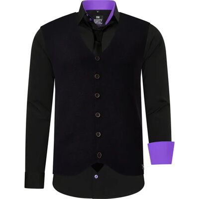 RUSTY NEAL Lange mouw overhemd - Effen, Casual, 4XL RUSTY NEAL Lange mouw overhemd - Effen, Casual, 4XL