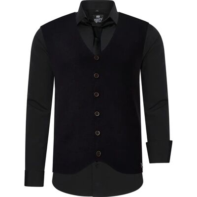 RUSTY NEAL XL Overhemd - Effen, met Vesten & Stropdas RUSTY NEAL XL Overhemd - Effen, met Vesten & Stropdas