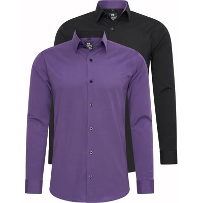 RUSTY NEAL Heren Langarmhemd - Slim Fit - Casual RUSTY NEAL Heren Langarmhemd - Slim Fit - Casual