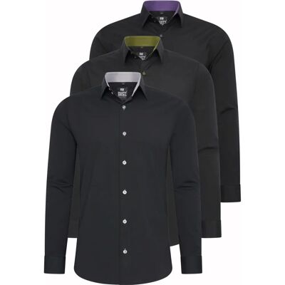 RUSTY NEAL Heren Slim Fit Lange Mouw Overhemd - Overhemd RUSTY NEAL Heren Slim Fit Lange Mouw Overhemd - Overhemd