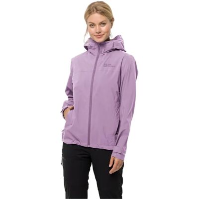 Jack Wolfskin Damen Elsberg 2.5L Wasserdichte Wanderjacke - Samt Jack Wolfskin Damen Elsberg 2.5L Wasserdichte Wanderjacke - Samt