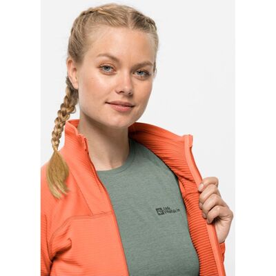 JACK WOLFSKIN PRELIGHT FZ W Orange - Fleecejacke JACK WOLFSKIN PRELIGHT FZ W Orange - Fleecejacke