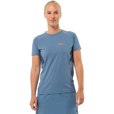 JACK WOLFSKIN NARROWS T W Blue - T-Shirt JACK WOLFSKIN NARROWS T W Blue - T-Shirt
