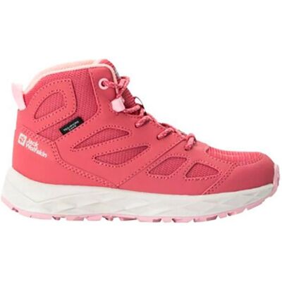 Scarpe da escursionismo per bambini Jack Wolfskin Woodland 2 Texapore Mid K - Rosa Scarpe da escursionismo per bambini Jack Wolfskin Woodland 2 Texapore Mid K - Rosa