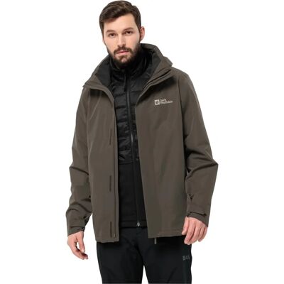 Jack Wolfskin Luntal 3in1 Jacke Herren - kalter Kaffee Jack Wolfskin Luntal 3in1 Jacke Herren - kalter Kaffee