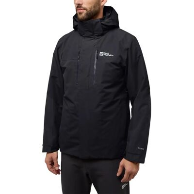 Jack Wolfskin Herren Doppeljacke JASPER 3IN1 JKT M - Schwarz - Vielseitige 3-in-1 Jacke Jack Wolfskin Herren Doppeljacke JASPER 3IN1 JKT M - Schwarz - Vielseitige 3-in-1 Jacke