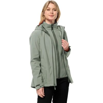 Vrouwelijke Moonrise 3-in-1 waterdichte windbestendige jas - Jack Wolfskin Vrouwelijke Moonrise 3-in-1 waterdichte windbestendige jas - Jack Wolfskin