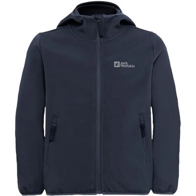 JACK WOLFSKIN Fourwinds Kinder Softshelljacke - Blau, Gr. 128 JACK WOLFSKIN Fourwinds Kinder Softshelljacke - Blau, Gr. 128