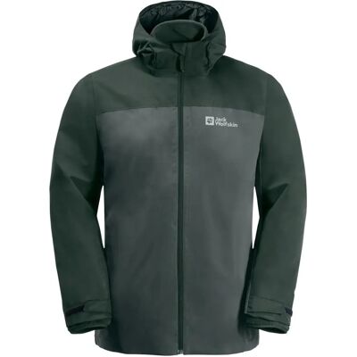 Jack Wolfskin Mężczyzna Taubenberg 3w1 Wodoodporna Wiatrówka - Kurtka Jack Wolfskin Mężczyzna Taubenberg 3w1 Wodoodporna Wiatrówka - Kurtka