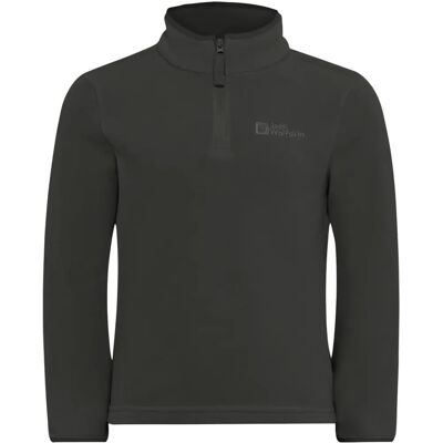 JACK WOLFSKIN Taunus Halfzip Dziecięcy Polar - Czarny JACK WOLFSKIN Taunus Halfzip Dziecięcy Polar - Czarny