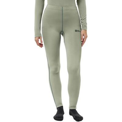 JACK WOLFSKIN INFINITE WARM PANTS W - Thermoleggings, Green, Size M JACK WOLFSKIN INFINITE WARM PANTS W - Thermoleggings, Green, Size M