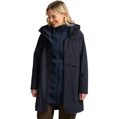 JACK WOLFSKIN BAYLIGHT 3IN1 COAT W - Blau - XXL - Wasserdichte Jacke JACK WOLFSKIN BAYLIGHT 3IN1 COAT W - Blau - XXL - Wasserdichte Jacke
