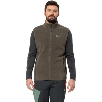 JACK WOLFSKIN WALDSTEIG FZ VEST M - Fleeceväst, brun, S JACK WOLFSKIN WALDSTEIG FZ VEST M - Fleeceväst, brun, S