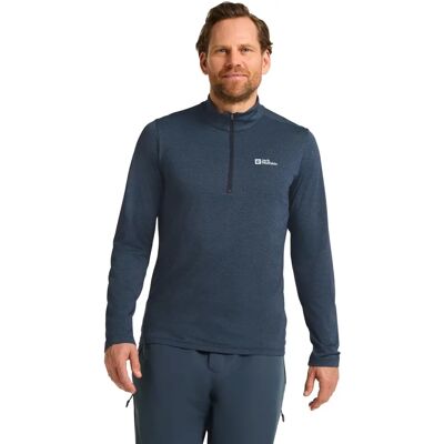 Jack Wolfskin Sky Thermal Męska Baselayer - Niebieski - Góra Długi Rękaw Jack Wolfskin Sky Thermal Męska Baselayer - Niebieski - Góra Długi Rękaw