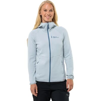 JACK WOLFSKIN KOLBENBERG HOODED FZ W - Damska kurtka polarowa, czerwona, rozmiar L JACK WOLFSKIN KOLBENBERG HOODED FZ W - Damska kurtka polarowa, czerwona, rozmiar L