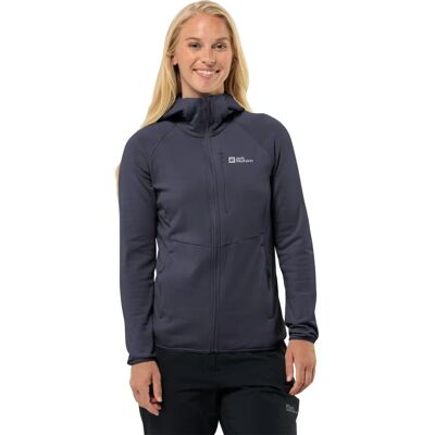 JACK WOLFSKIN KOLBENBERG HOODED FZ W - Kurtka polarowa JACK WOLFSKIN KOLBENBERG HOODED FZ W - Kurtka polarowa