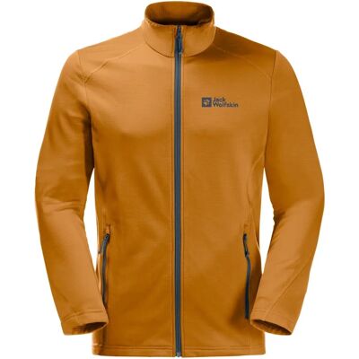 Jack Wolfskin Kolbenberg Pełny zamek Żółty - Kurtka polarowa Jack Wolfskin Kolbenberg Pełny zamek Żółty - Kurtka polarowa