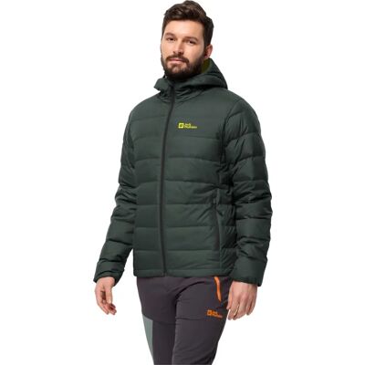 Chaqueta con Capucha Jack Wolfskin Ather Down M - oliva negro / luciérnaga Chaqueta con Capucha Jack Wolfskin Ather Down M - oliva negro / luciérnaga