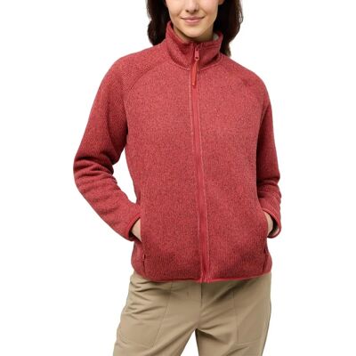 JACK WOLFSKIN KAMINFEUER JKT W - Chaqueta de felpa, Damen, rojo (rojo, coral), Modelo M JACK WOLFSKIN KAMINFEUER JKT W - Chaqueta de felpa, Damen, rojo (rojo, coral), Modelo M