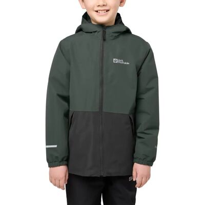 Jack Wolfskin Snowy Days Jacket Kinder - slate green/schwarz Jack Wolfskin Snowy Days Jacket Kinder - slate green/schwarz