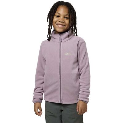 JACK WOLFSKIN - Taunus Jakke K - Genbrugt fleece, Børn, Vild blomst - Fleecejakke JACK WOLFSKIN - Taunus Jakke K - Genbrugt fleece, Børn, Vild blomst - Fleecejakke
