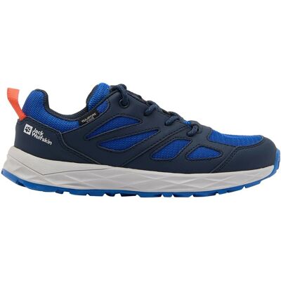 Jack Wolfskin Woodland 2 Texapore Low K - Bleu - Chaussures de randonnée - Publicité Jack Wolfskin Woodland 2 Texapore Low K - Bleu - Chaussures de randonnée - Publicité