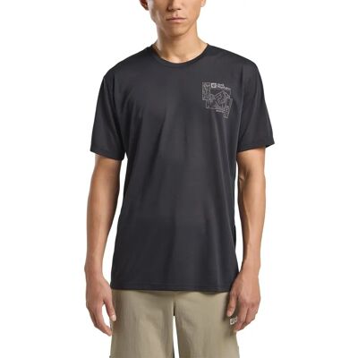 Jack Wolfskin VONNAN GRAPHIC T M - Recyceltes, Atmungsaktives, Schnell Trocknendes T-Shirt Jack Wolfskin VONNAN GRAPHIC T M - Recyceltes, Atmungsaktives, Schnell Trocknendes T-Shirt