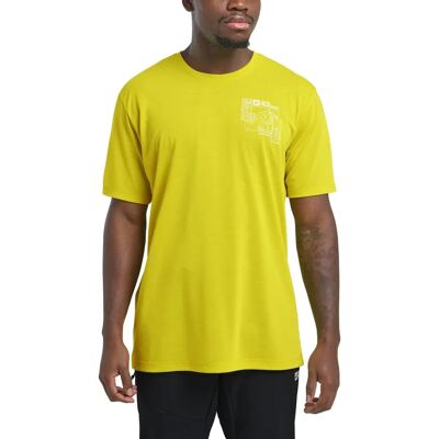Jack Wolfskin Vonnan Graphic T M Hommes M - T-shirt fonctionnel - Jaune Jack Wolfskin Vonnan Graphic T M Hommes M - T-shirt fonctionnel - Jaune