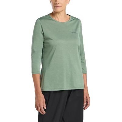 JACK WOLFSKIN CROSSTRAIL 3/4 T W - Eukalyptus - Sportshirt JACK WOLFSKIN CROSSTRAIL 3/4 T W - Eukalyptus - Sportshirt