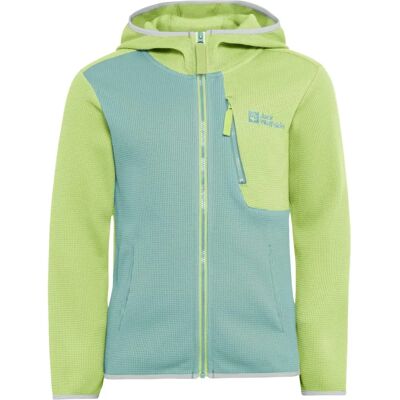 Jack Wolfskin Actamic Grid Midlayer K Kinder Grün - Fleecejacke Jack Wolfskin Actamic Grid Midlayer K Kinder Grün - Fleecejacke