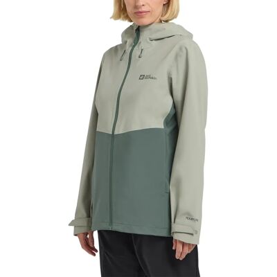 Női Jack Wolfskin Weiltal 2L kabát - Vízálló, Légáteresztő, Menta Női Jack Wolfskin Weiltal 2L kabát - Vízálló, Légáteresztő, Menta