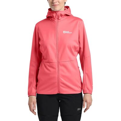JACK WOLFSKIN FELDBERG HOODY W - Softshelljacke - orange - Damen JACK WOLFSKIN FELDBERG HOODY W - Softshelljacke - orange - Damen