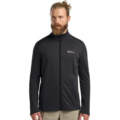 Jack Wolfskin Kolbenberg Fleecejacket - Herren, Schwarz, Modell FZ M Jack Wolfskin Kolbenberg Fleecejacket - Herren, Schwarz, Modell FZ M
