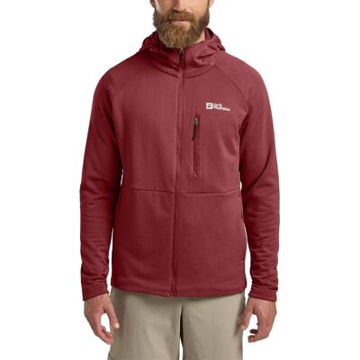 Jack Wolfskin KOLBENBERG HOODED FZ M - Lättvikt fleecejacka för män Jack Wolfskin KOLBENBERG HOODED FZ M - Lättvikt fleecejacka för män