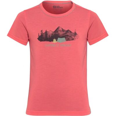 Jack Wolfskin Hiking Graphic T Kids - Leicht, Schnell trocknend - Pink-Rosa Jack Wolfskin Hiking Graphic T Kids - Leicht, Schnell trocknend - Pink-Rosa