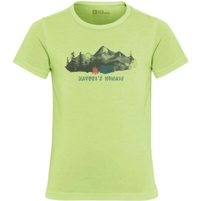 Jack Wolfskin Hiking Graphic T Kids - Gerecycled Materiaal - Bergprint - T-Shirt Jack Wolfskin Hiking Graphic T Kids - Gerecycled Materiaal - Bergprint - T-Shirt