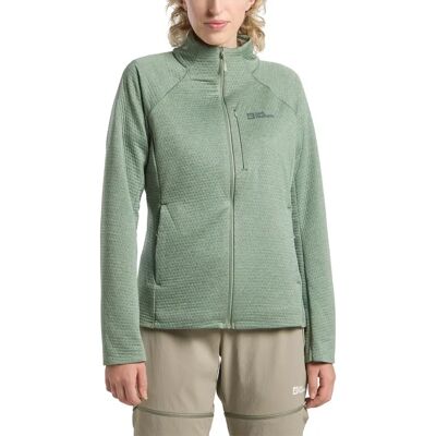 JACK WOLFSKIN Taiga FZ Vrouwen Groen - sport fleecejas JACK WOLFSKIN Taiga FZ Vrouwen Groen - sport fleecejas