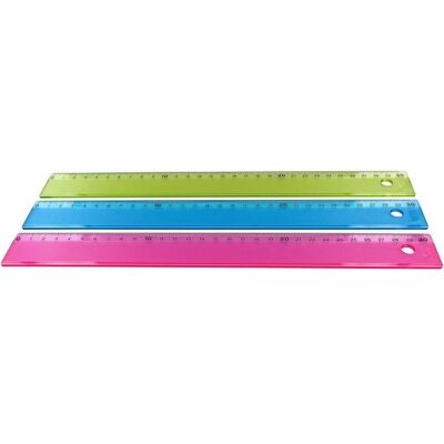 Wedo - 52 3089 - Couleurs assorties - Plastique - Règle - Publicité Wedo - 52 3089 - Couleurs assorties - Plastique - Règle - Publicité