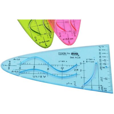KUM - 4064900007510 - Farben - 3 Stk - Lineal KUM - 4064900007510 - Farben - 3 Stk - Lineal
