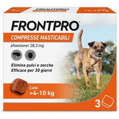 Boehringer Frontpro 28,3 mg - Compresse masticabili contro pulci e zecche - Cani medi Boehringer Frontpro 28,3 mg - Compresse masticabili contro pulci e zecche - Cani medi