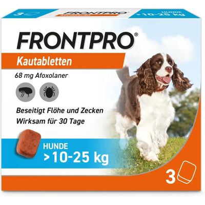 Frontline Frontpro Kauwtabletten L 10-25 kg - Flöhe & Zecken Schutz Frontline Frontpro Kauwtabletten L 10-25 kg - Flöhe & Zecken Schutz