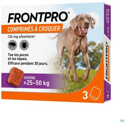 Boehringer Ingelheim FRONTPRO 612474 Żułowe tabletki dla psów - >25-50 kg Boehringer Ingelheim FRONTPRO 612474 Żułowe tabletki dla psów - >25-50 kg